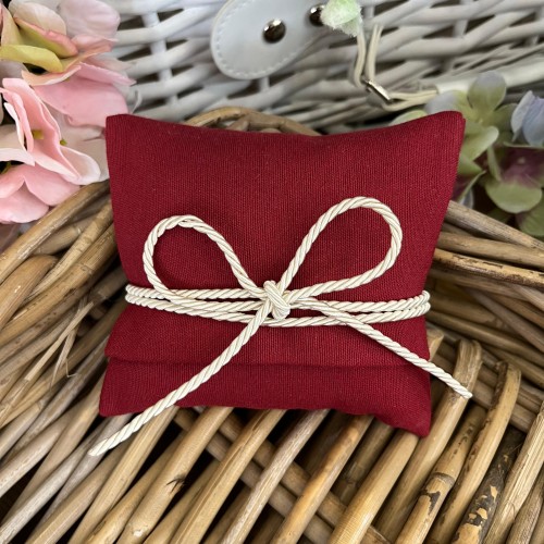 Bustina rosso granata cm 12x11 collezione Palette